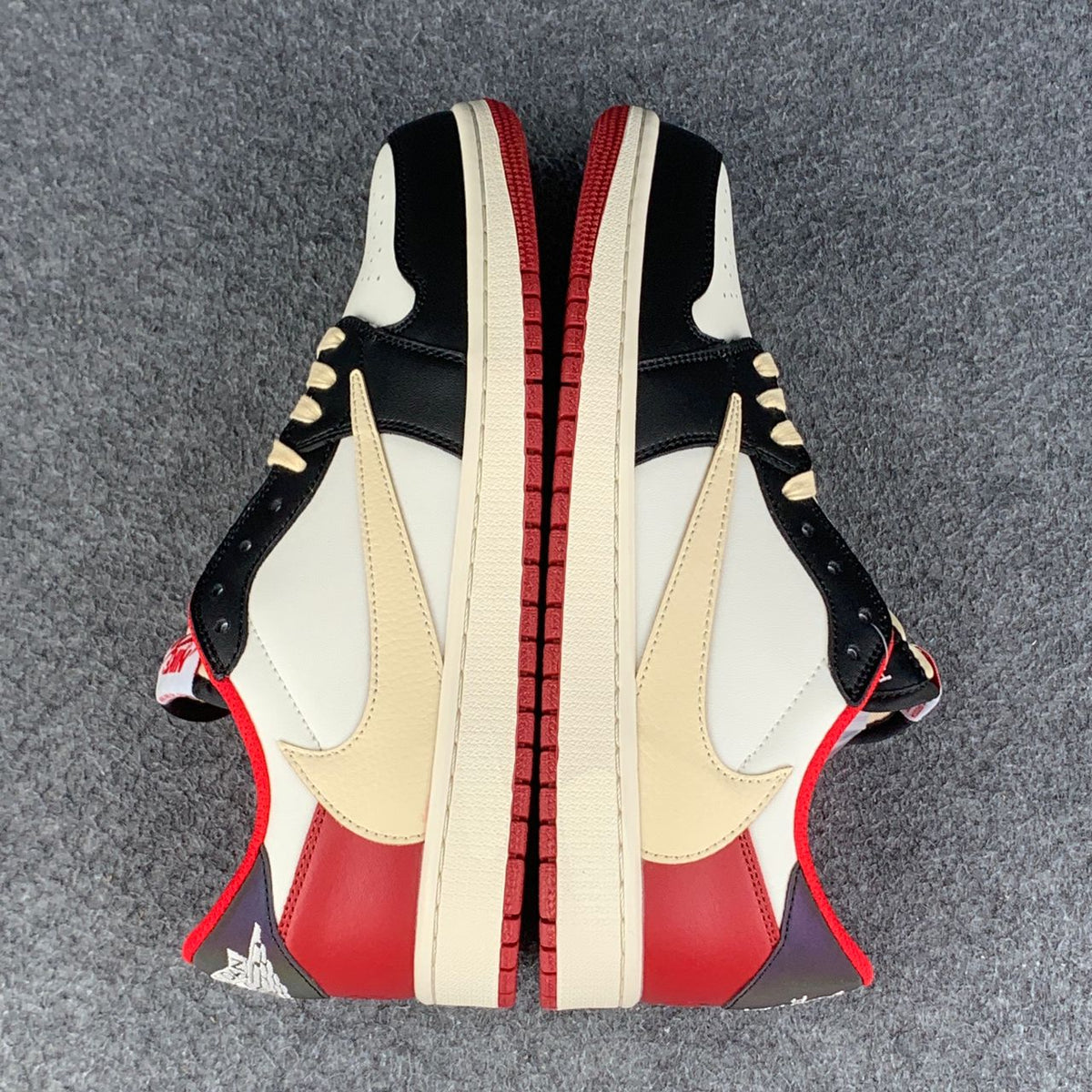 (CUSTOM) Air JORDAN 1 LOW 'BLACK RED'