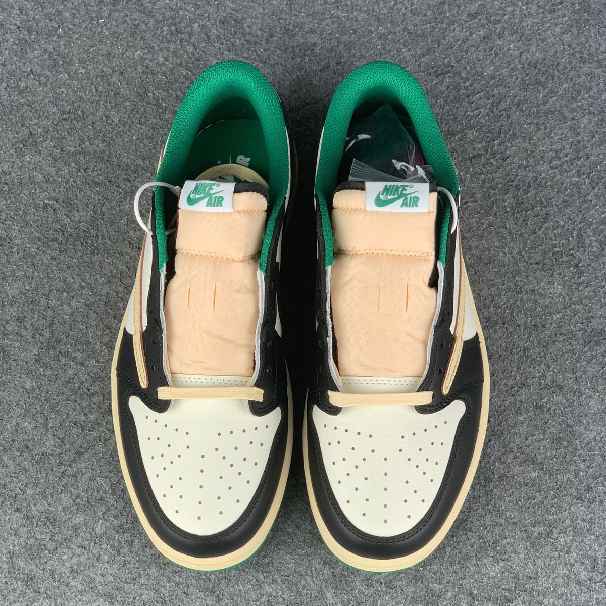 (Custom) Air Jordan 1 Low 'Black Green'