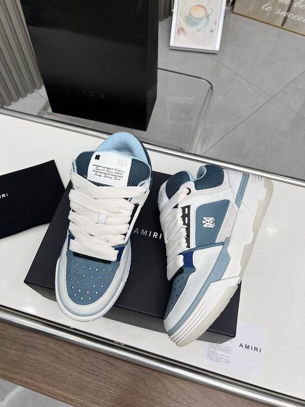 Amiri MA-1 Low-Top Sneaker — White / Blue