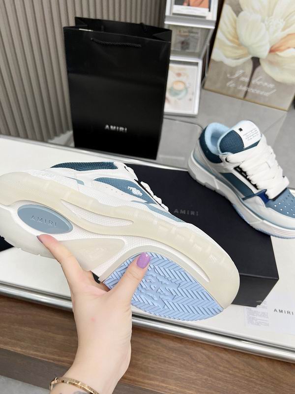 Amiri MA-1 Low-Top Sneaker — White / Blue