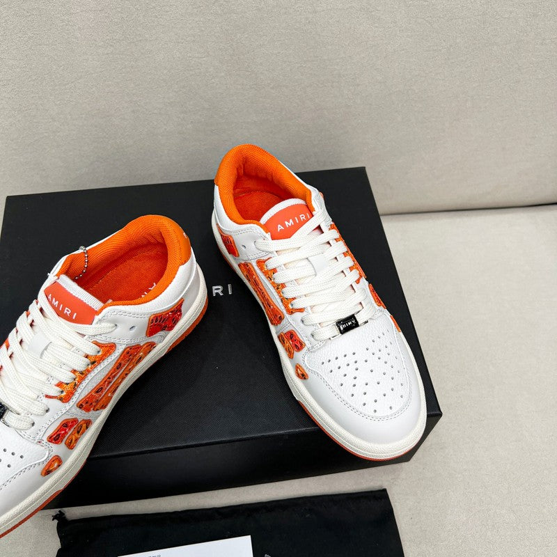 Amiri MA-1 Low-Top Sneaker — White / Orange Floral