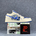 Custom Air Jordan 1 Low Bleu Atelier Sail/Blue