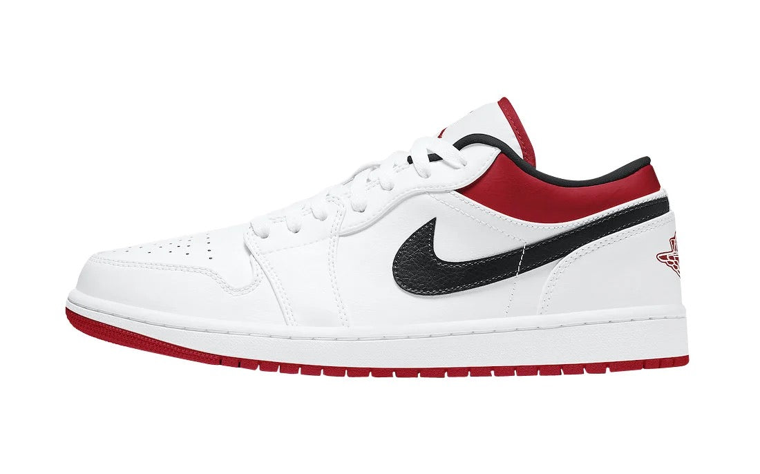Air Jordan 1 Low White University Red Black 553558-118
