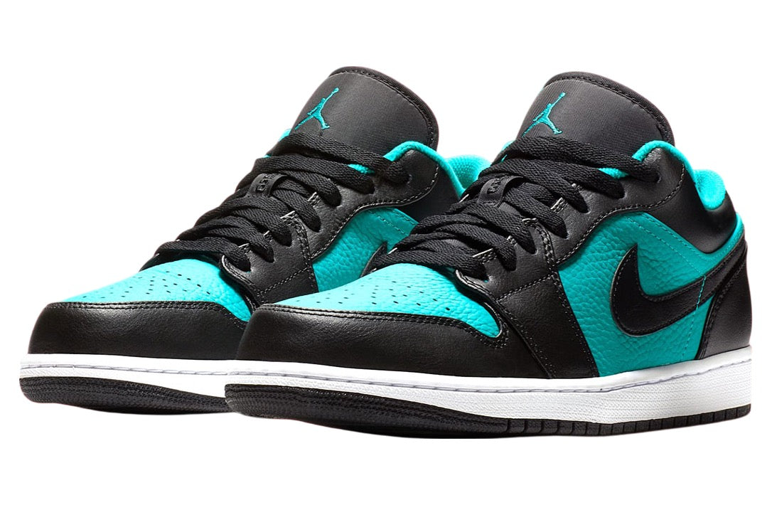 Air Jordan 1 Low Black / Aqua 553558-006